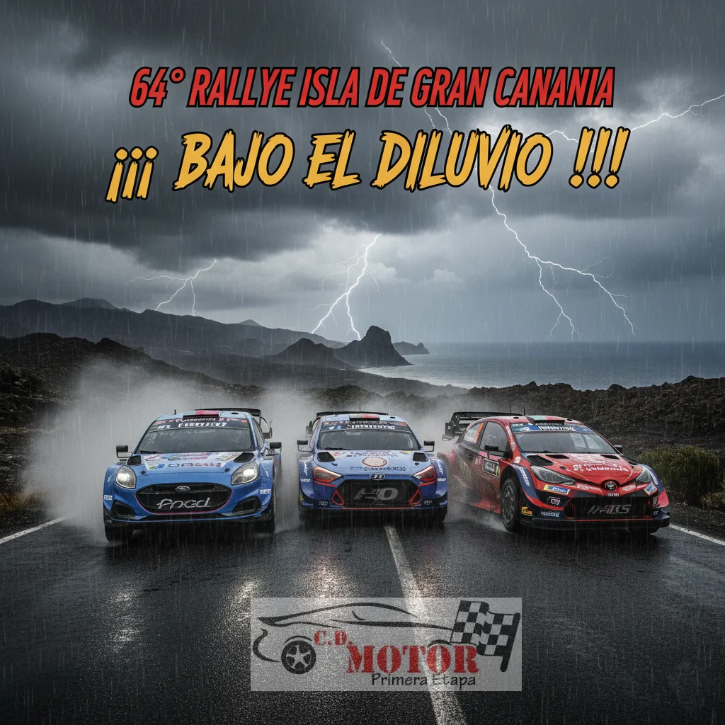 64º RALLYE ISLA DE GRAN CANARIA. ¡¡¡ BAJO EL DILUVIO !!!