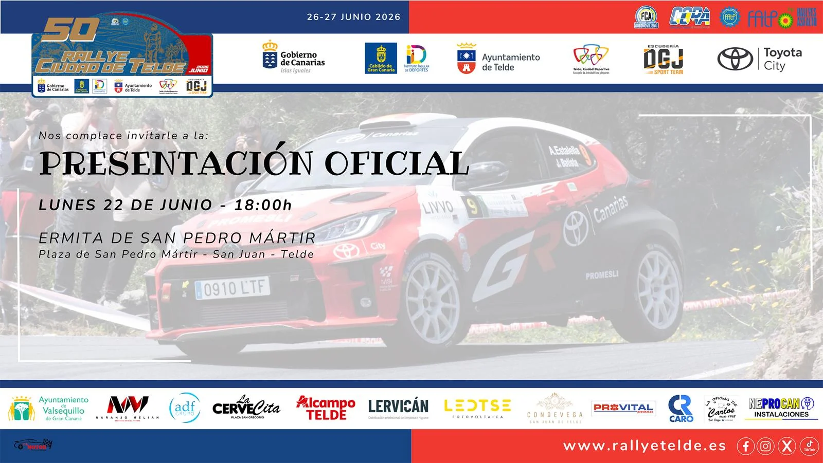 ¡Arranca el 50 Rallye Ciudad de Telde!