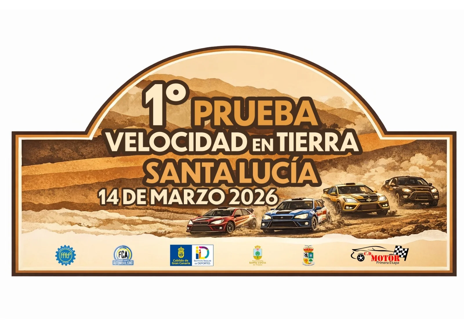 Podio 1º Prueba de Velocidad En Tierra Santa Lucia